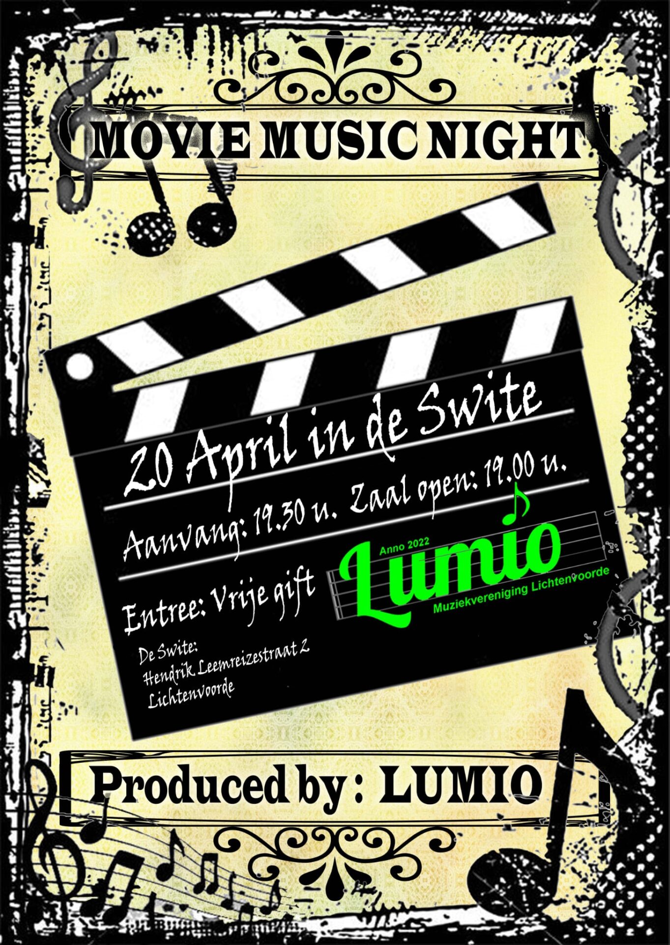 Movie Music Night door muziekvereniging Lumio